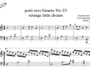 نت پیانو رویای کوچک عجیب صفحه 1